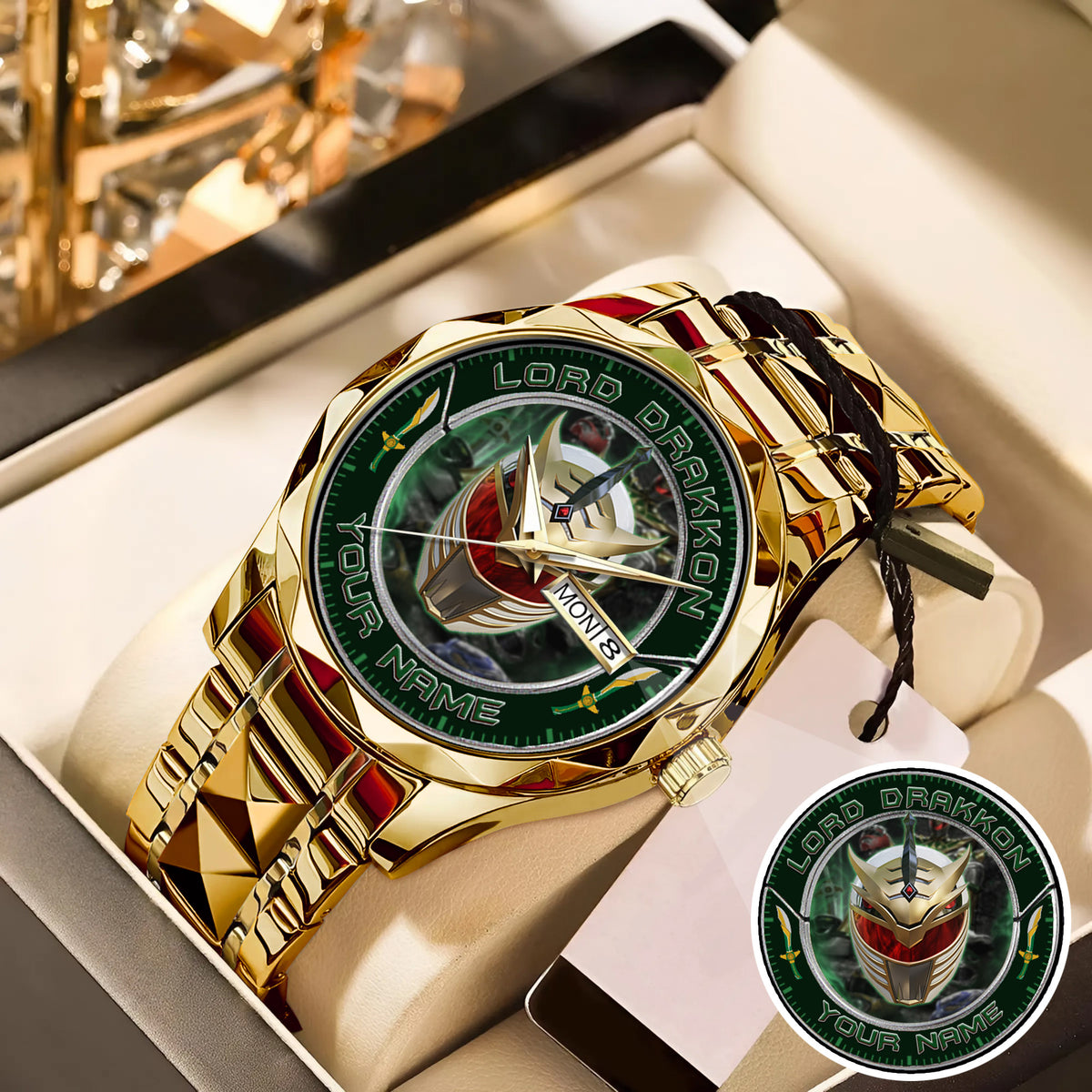 Power Rangers Lord Drakkon Helmet Custom Name Watch