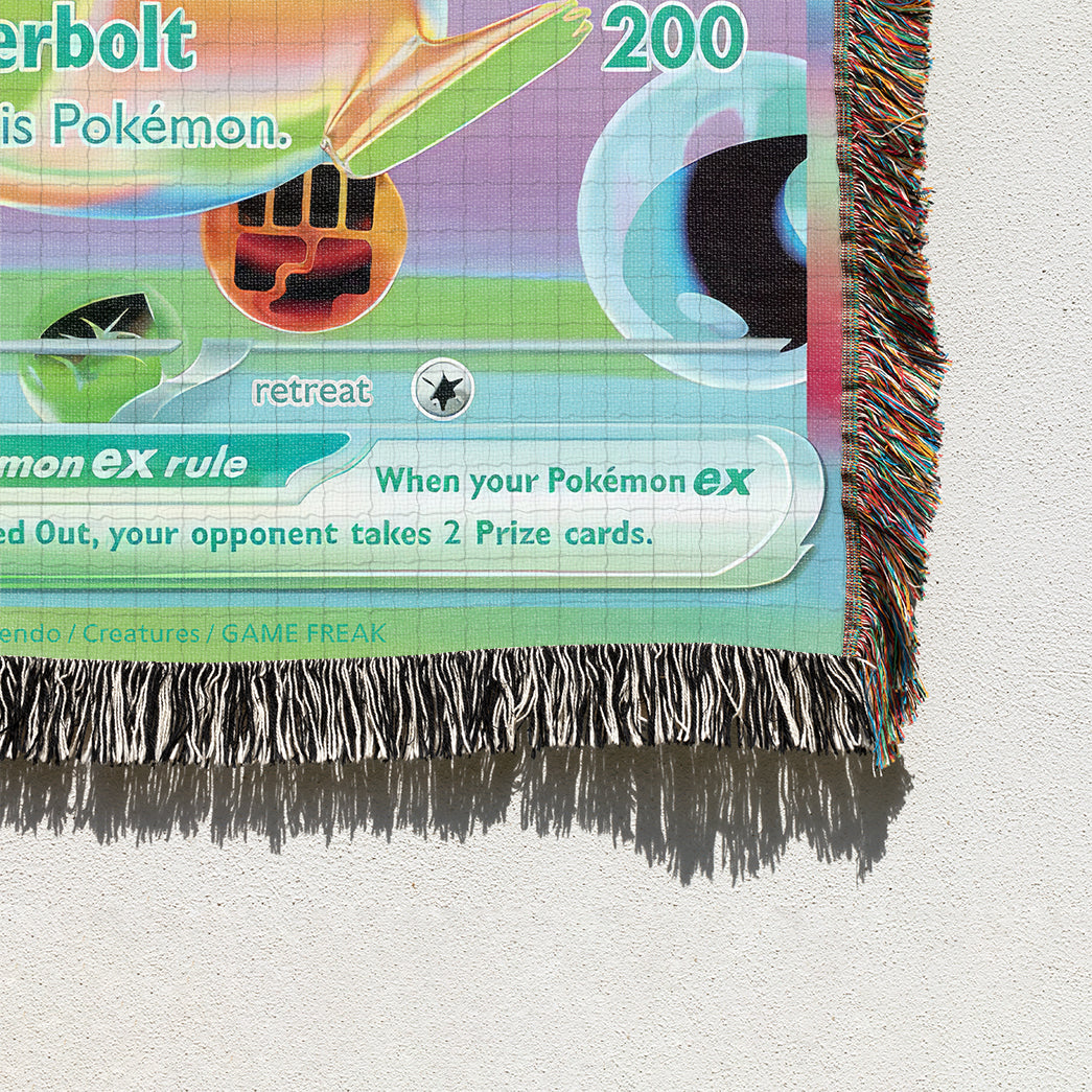 PKM Espeon ex Custom Printed Woven Blanket