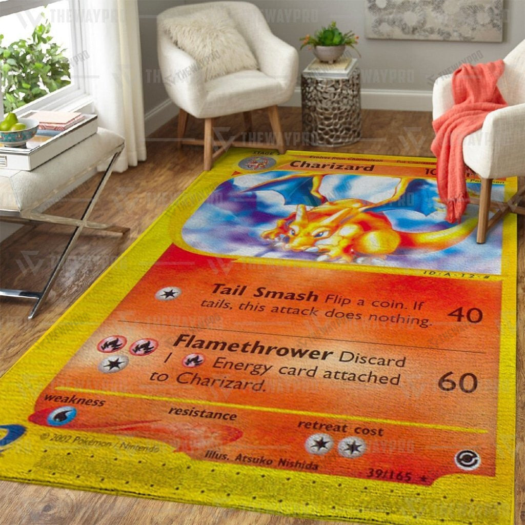 Anime Pkm Expedition Charizard Custom Rug