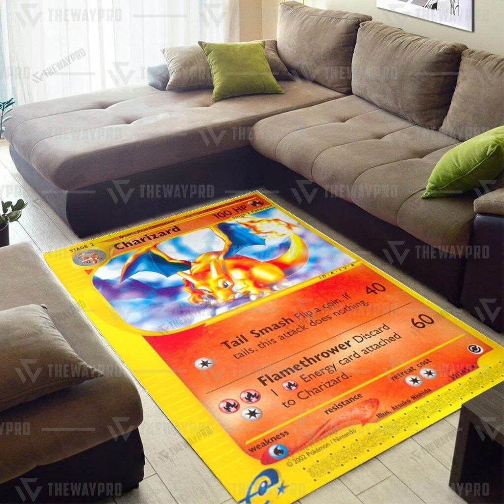 Anime Pkm Expedition Charizard Custom Rug