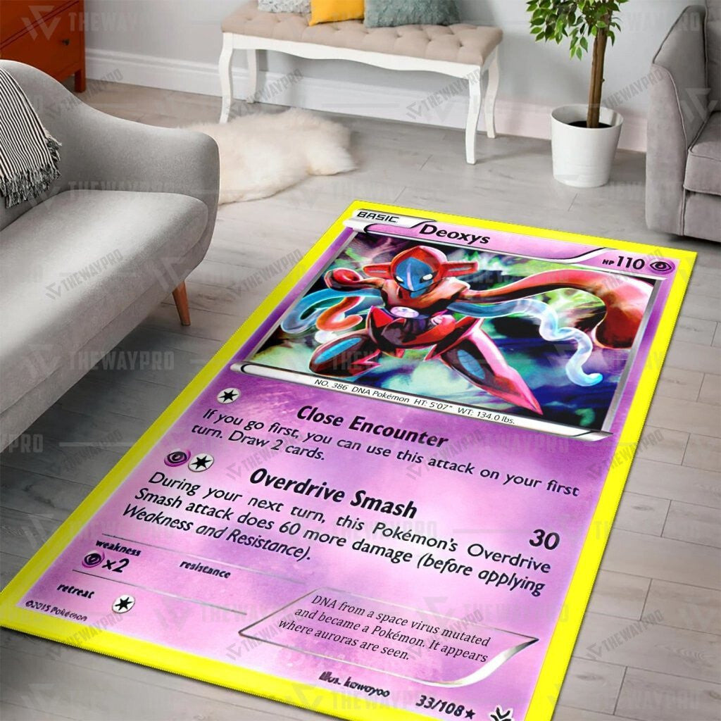 Pkm Deoxys Cosplay Custom Rug