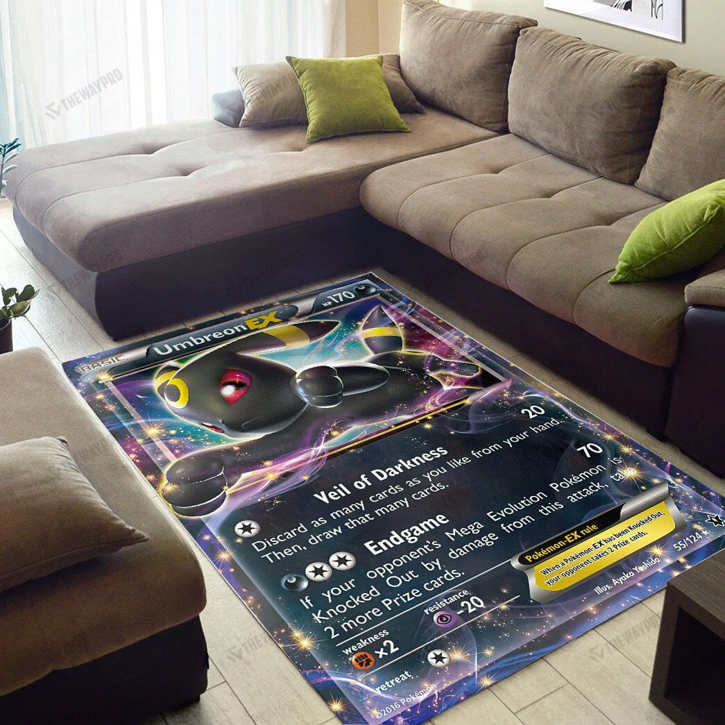 Anime Pkm Umbreon-Ex Custom Rug