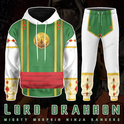 Mighty Morphin Power Rangers Ninja Rangers Lord Drakkon Dark Ninjetti EVO Custom Hoodie