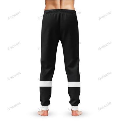 Mighty Morphin Alien Rangers Black Aquitar Ranger Custom Sweatpants