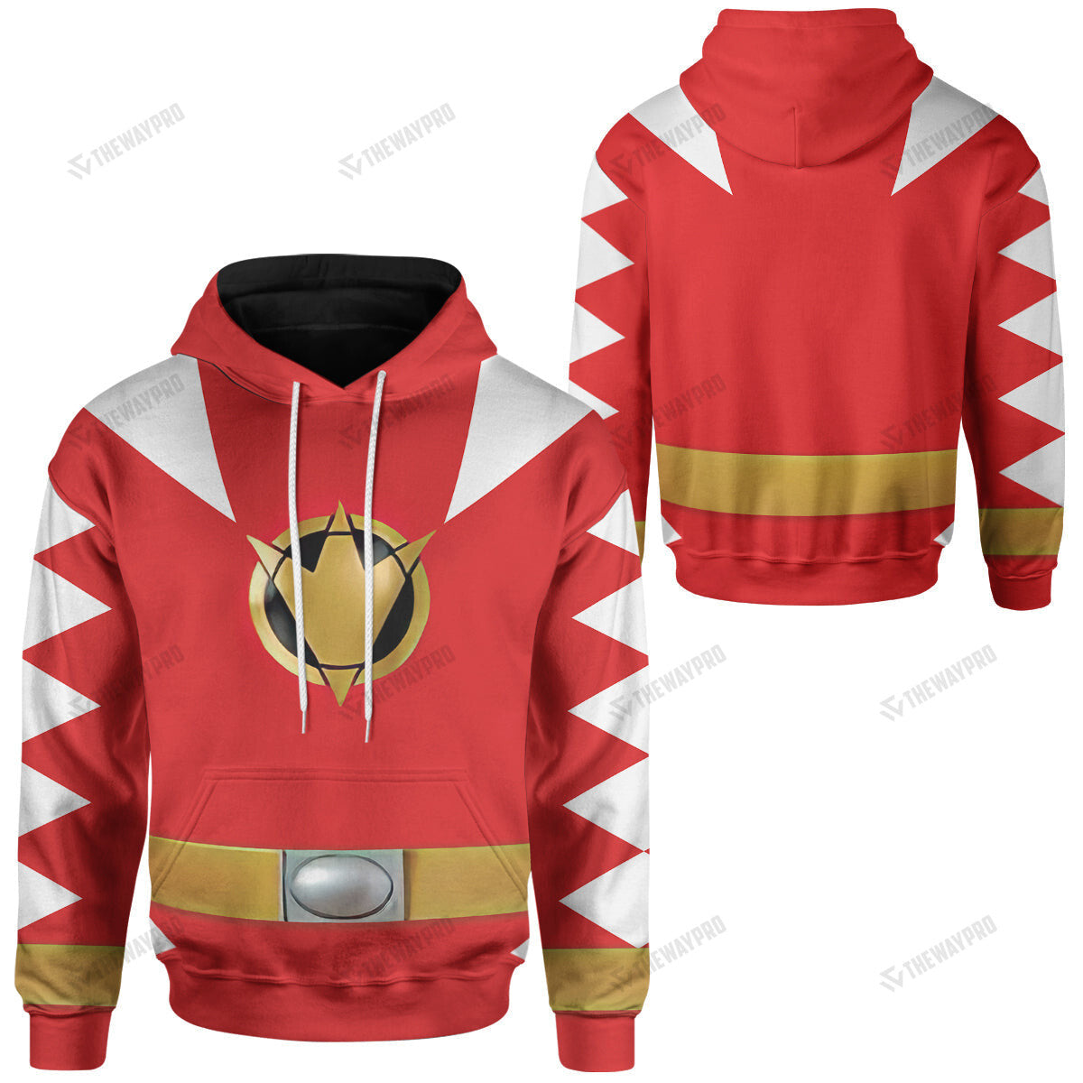 Dino Thunder Red Power Rangers Custom Hoodie