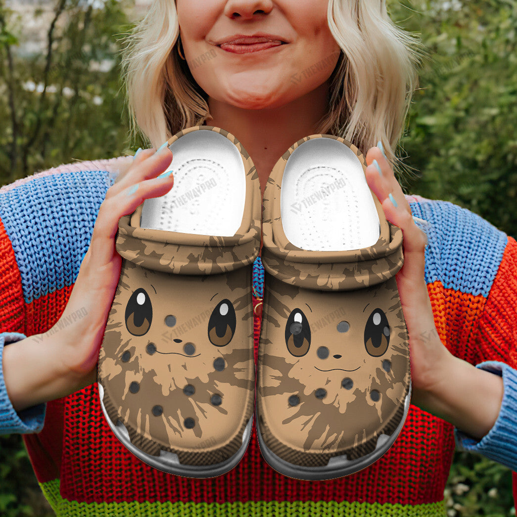 Eevee Tie Dye Face Custom Classic Clogs