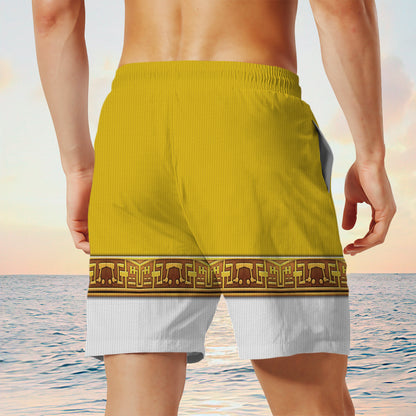 Yellow Power Rangers Zeo Custom Men Shorts