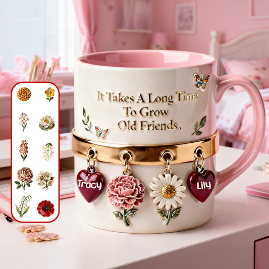 Birth Month Flowers Coffee Mug – Personalized Gifts For Friends 02namg251225