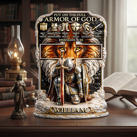 Armor of God – Acrylic Plaque Personalized Gifts For Christian 02HUDT120126