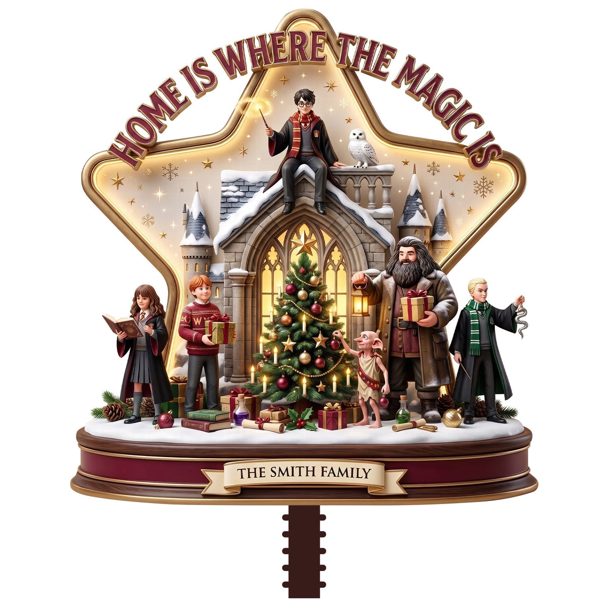 Fantastical World Christmas Tree Topper - Personalized Christmas Gifts For Family 04toqn170826