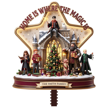 Fantastical World Christmas Tree Topper - Personalized Christmas Gifts For Family 04toqn170826