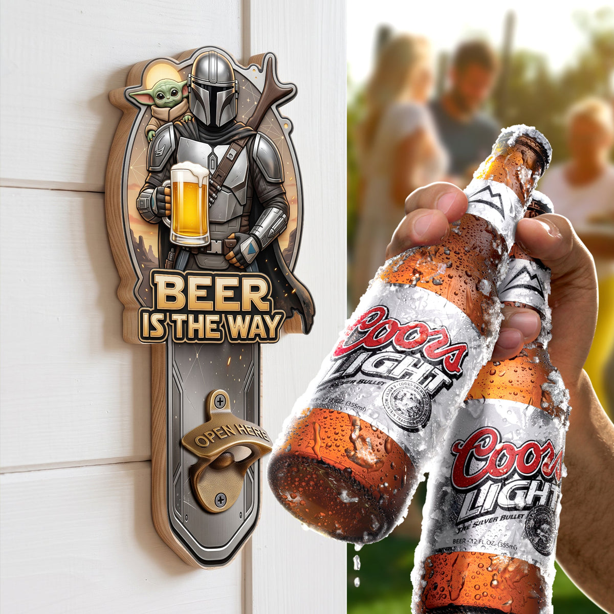 Adventure Warrior Wall Hanging Bottle Opener - Personalized Gifts 05NAQN200726
