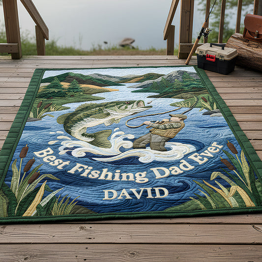 Best Fishing Dad Blanket - Personalized Gifts For Dad 03padt090126