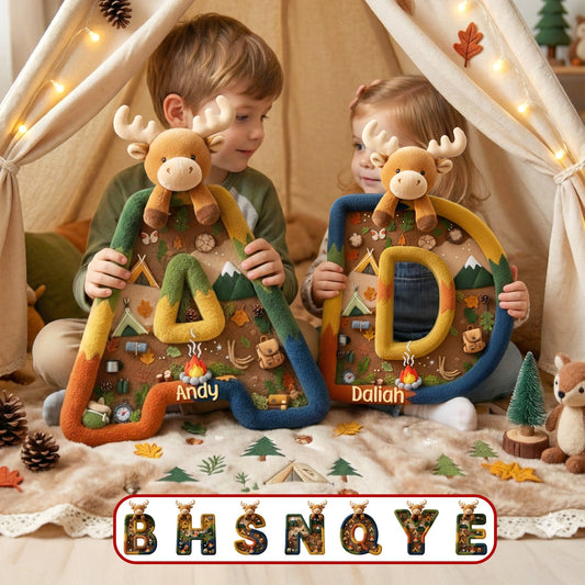 Camping Alphabet Pillow  - Personalized Gifts For Campers 01kimg111225