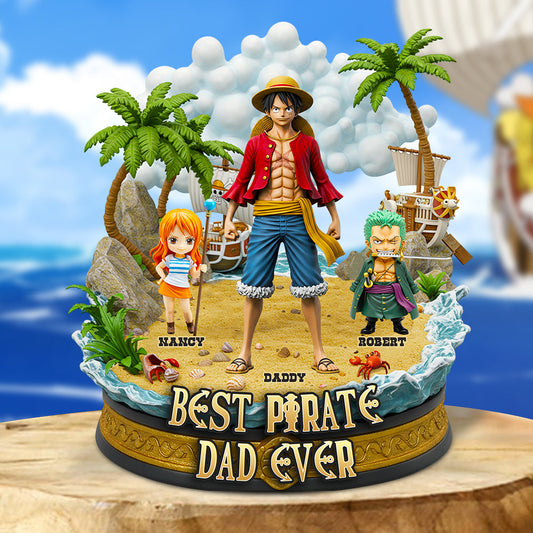 Best Pirate Dad Acrylic Plaque Personalized Gifts For Dad 06QHDT050525