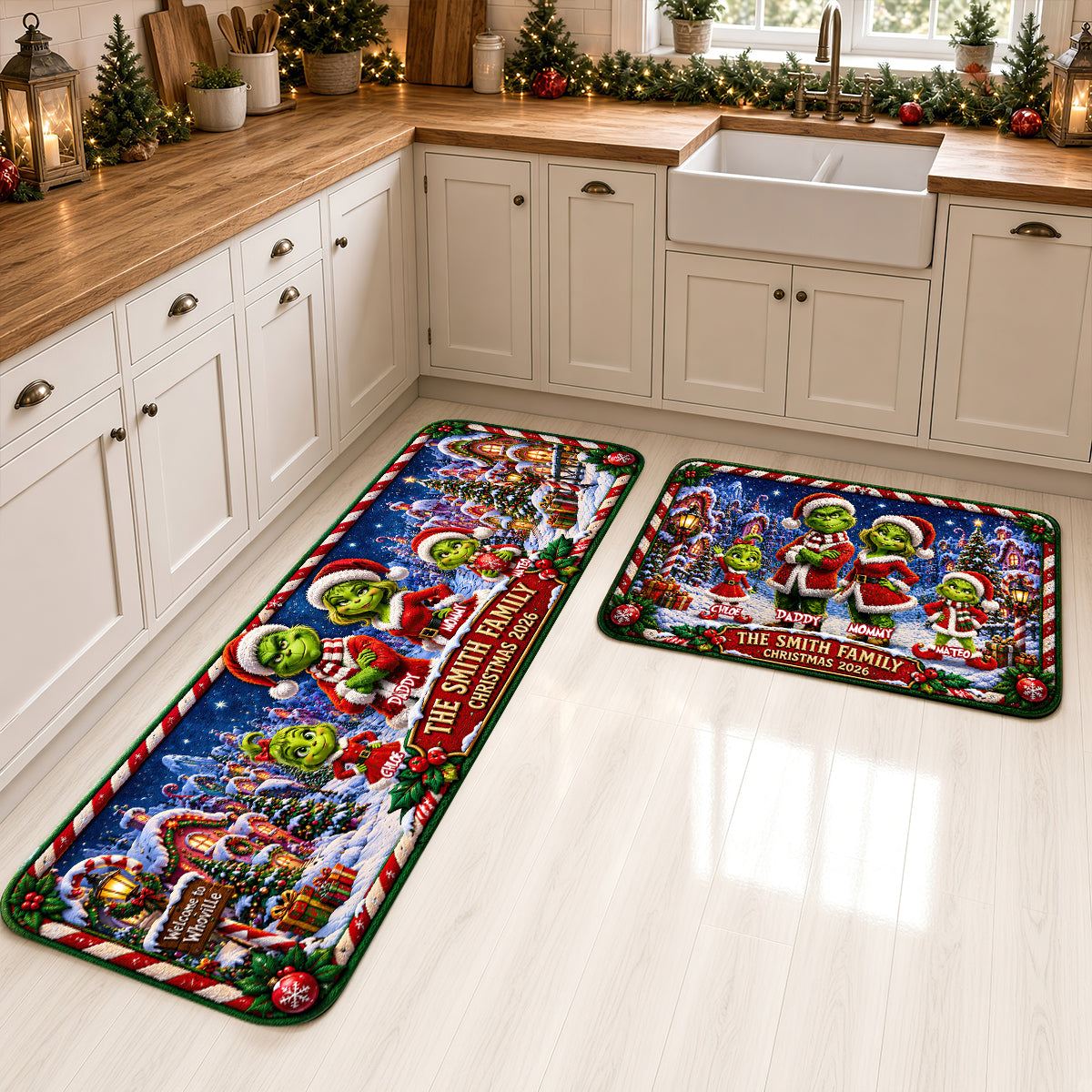 Festive Family Christmas Runner Rug - Personalized Gifts For Family 02tydt050926