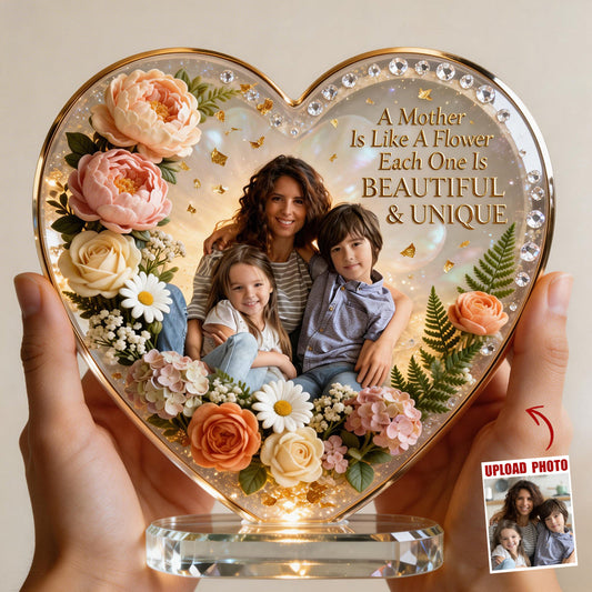 To My Beautiful Mom Acrylic Plaque - Custom Photo Gift For Mothers 04nadt270226