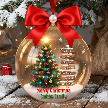 Family Tree Christmas Ornament – Personalized Gifts For Family 01hyqn191125