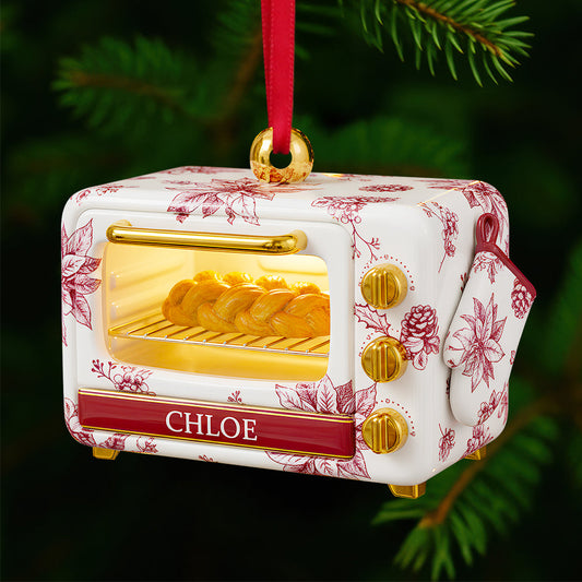 Baking Oven Toile de Jouy Christmas Ornament Gifts For Bakers 02PGDT171025
