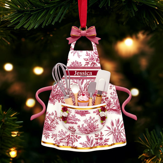 Baking Apron Ornament - Personalized Gifts For Cooking Lovers 01pglu071125