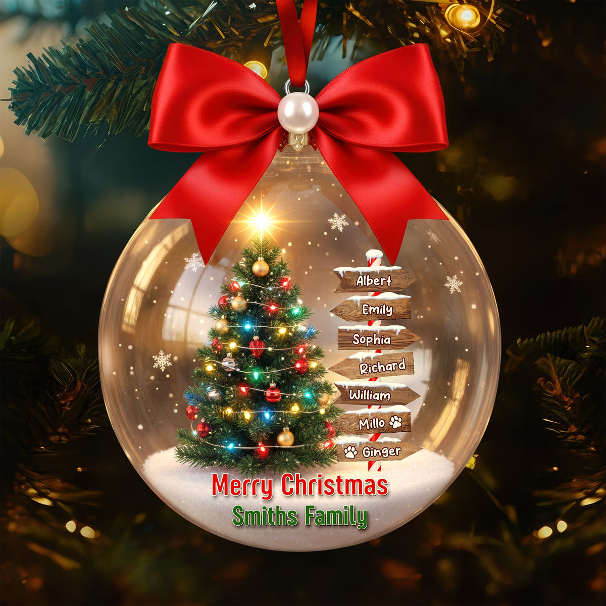 Family Tree Christmas Ornament – Personalized Gifts For Family 01hyqn191125