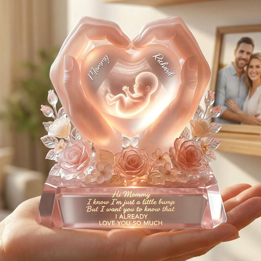 Baby Bump Love Mother Acrylic Plaque - Personalized Gifts For Mothers 01paqn030326