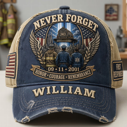 9/11 Memorial Personalized Classic Cap – Honor The Fallen, Never Forget 04tyqn310726