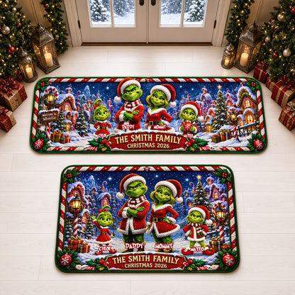 Festive Family Christmas Runner Rug - Personalized Gifts For Family 02tydt050926
