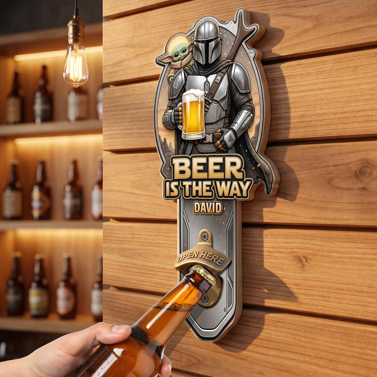 Adventure Warrior Wall Hanging Bottle Opener - Personalized Gifts 05NAQN200726