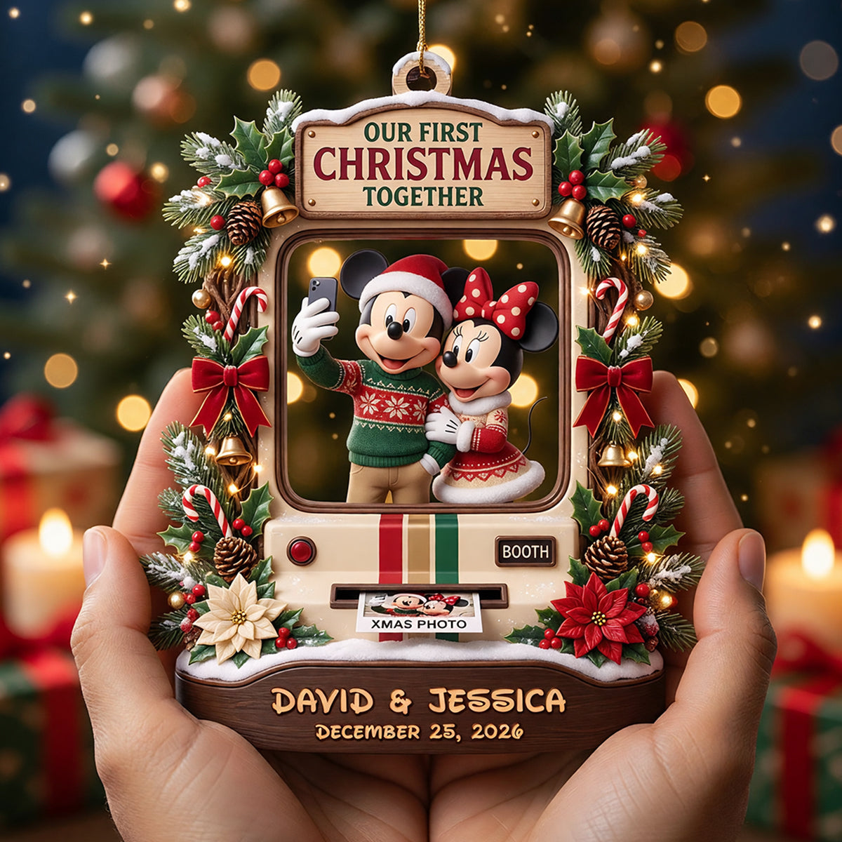 Our First Christmas Together Ornament - Personalized Gifts For Couple 07todt010826
