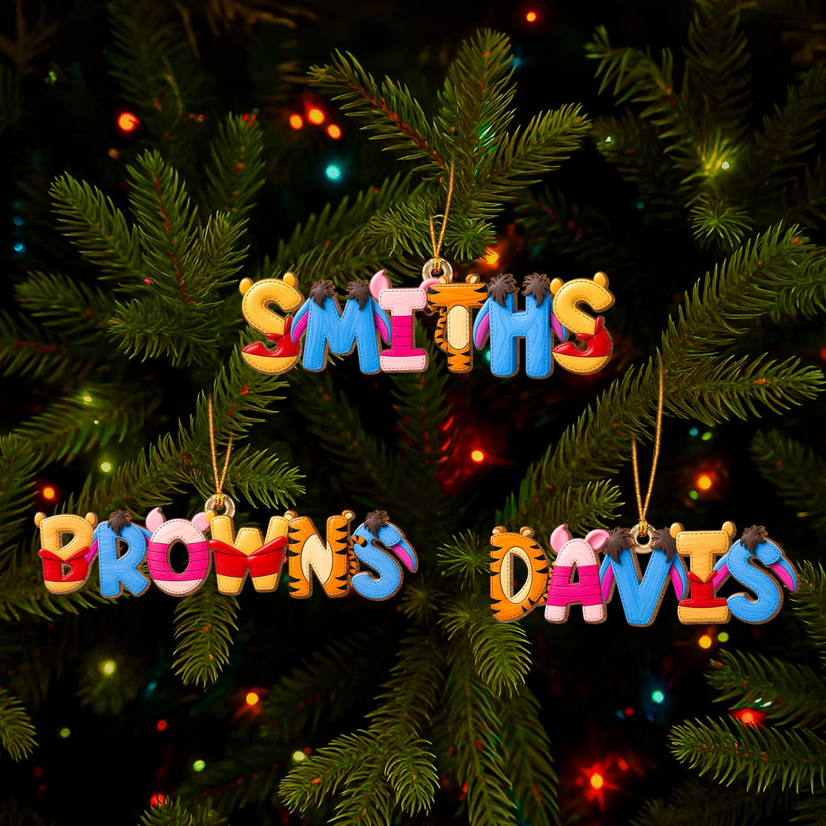 Childhood Custom Name Alphabet Ornament - Personalized Gift For Christmas Ornament 02HUQN080926