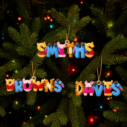 Childhood Custom Name Alphabet Ornament - Personalized Gift For Christmas Ornament 02HUQN080926