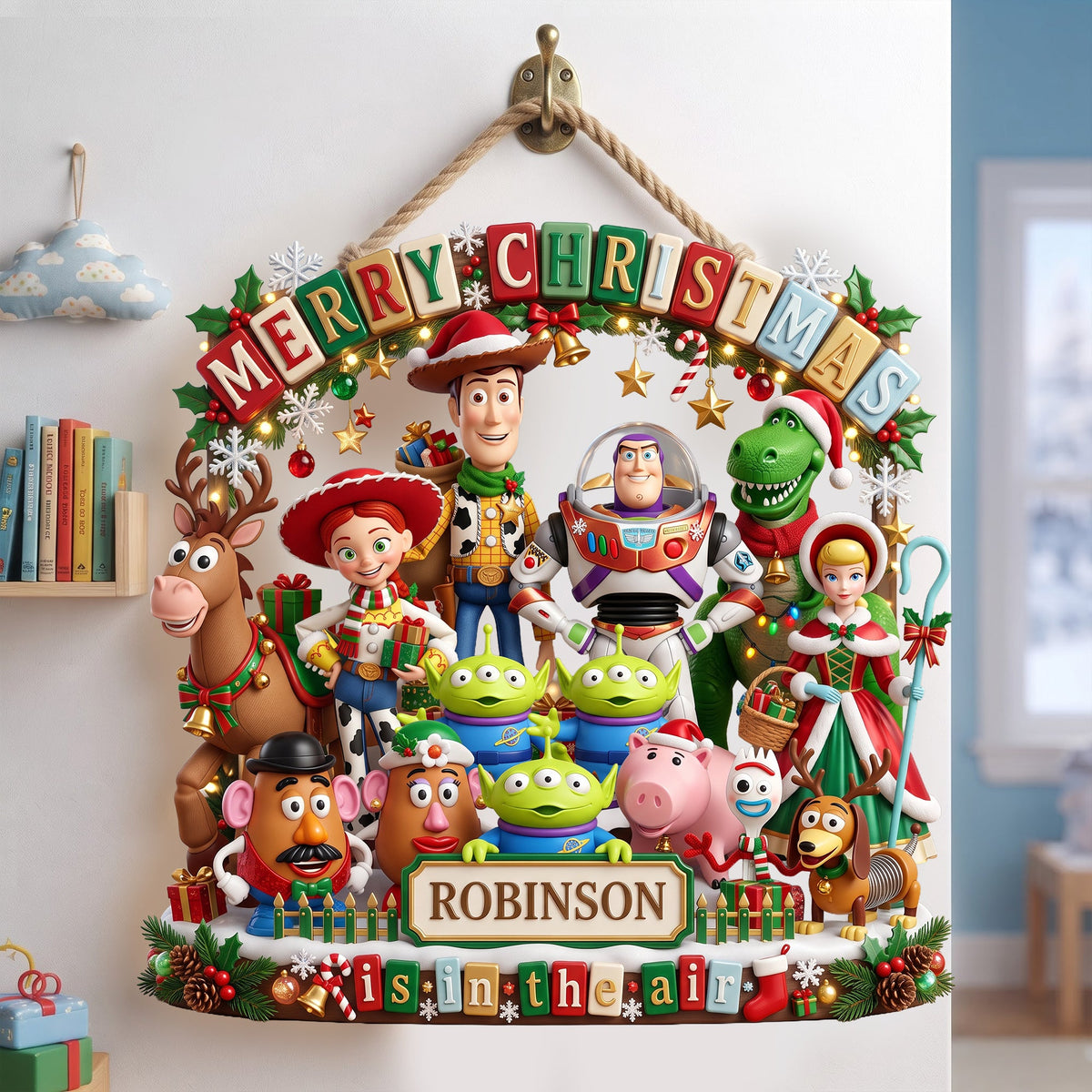 Holiday Friends Acrylic Sign – Personalized Christmas Family Keepsake 01PALU010826