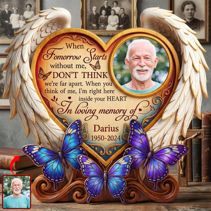 Miss The Angel In Heaven Acrylic Plaque - Custom Photo To Remember Loved One 01huqn220126
