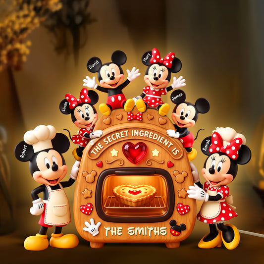 Baking Family Light Box - Personalized Gifts For Family Acrylic Light Box 03PAQN040926