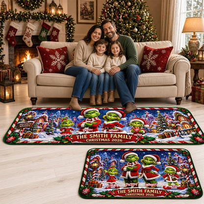 Festive Family Christmas Runner Rug - Personalized Gifts For Family 02tydt050926
