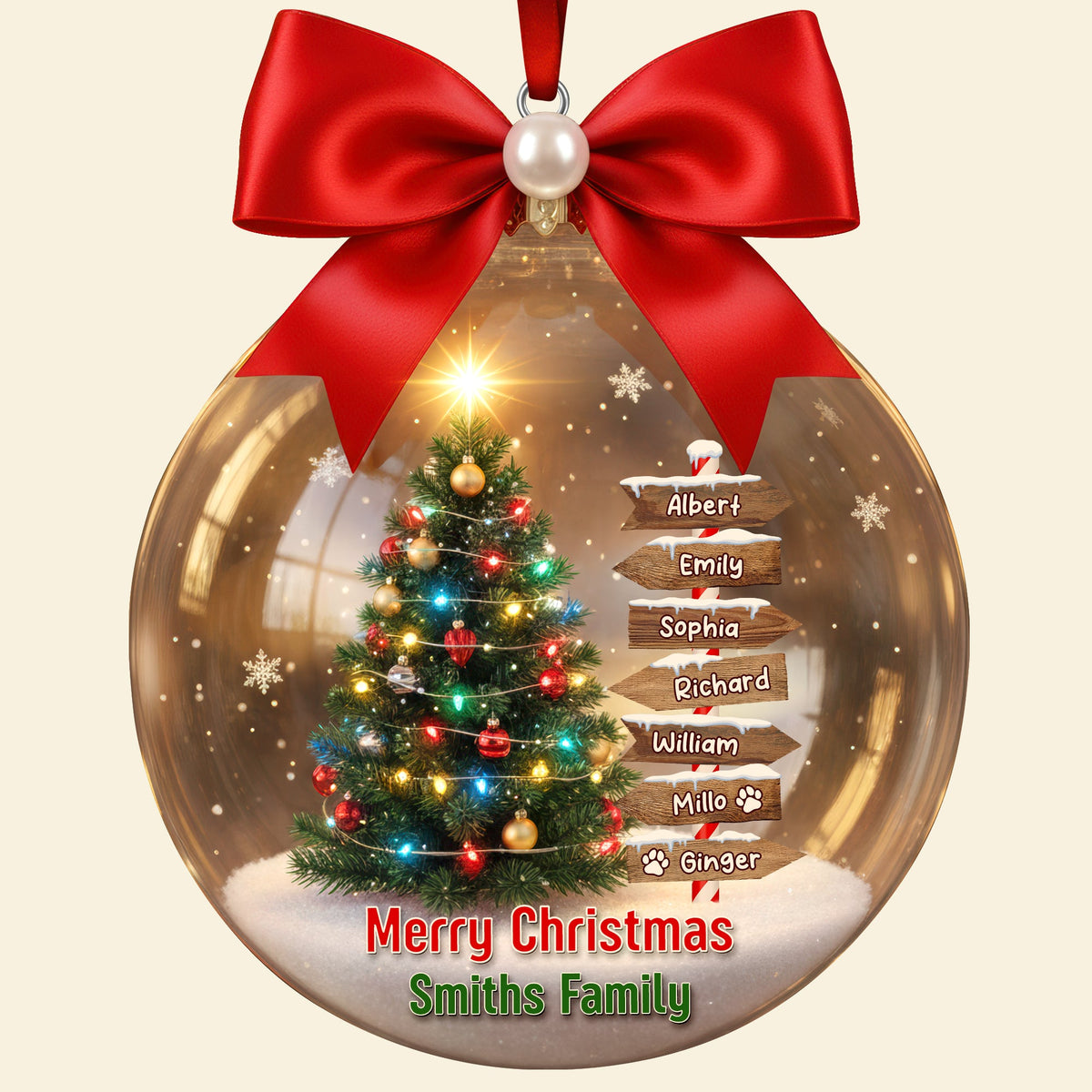 Family Tree Christmas Ornament – Personalized Gifts For Family 01hyqn191125
