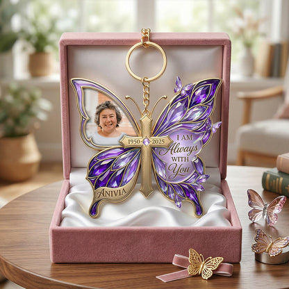 Custom Photo Loving Memory Butterfly Keychain - Personalized Gifts For Loved Ones 02patn060426