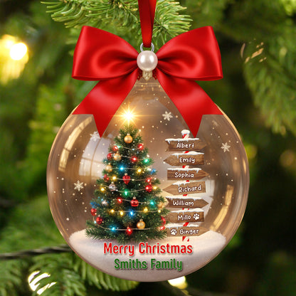 Family Tree Christmas Ornament – Personalized Gifts For Family 01hyqn191125