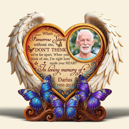 Miss The Angel In Heaven Acrylic Plaque - Custom Photo To Remember Loved One 01huqn220126