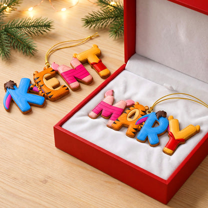 Childhood Custom Name Alphabet Ornament - Personalized Gift For Christmas Ornament 02HUQN080926