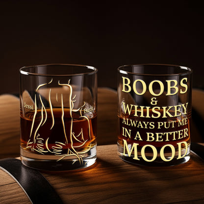 The Best Mood Round Glass - Personalized Gifts For Couples 03NALU221125