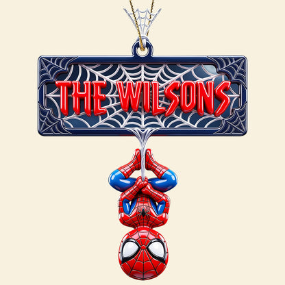 Web-Slinging Warrior Acrylic Ornament - Personalized Christmas Gifts 03nadt200826