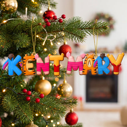 Childhood Custom Name Alphabet Ornament - Personalized Gift For Christmas Ornament 02HUQN080926