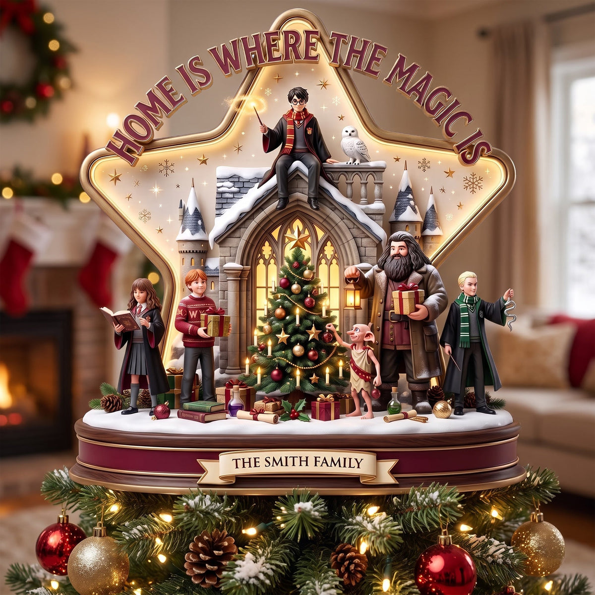 Fantastical World Christmas Tree Topper - Personalized Christmas Gifts For Family 04toqn170826