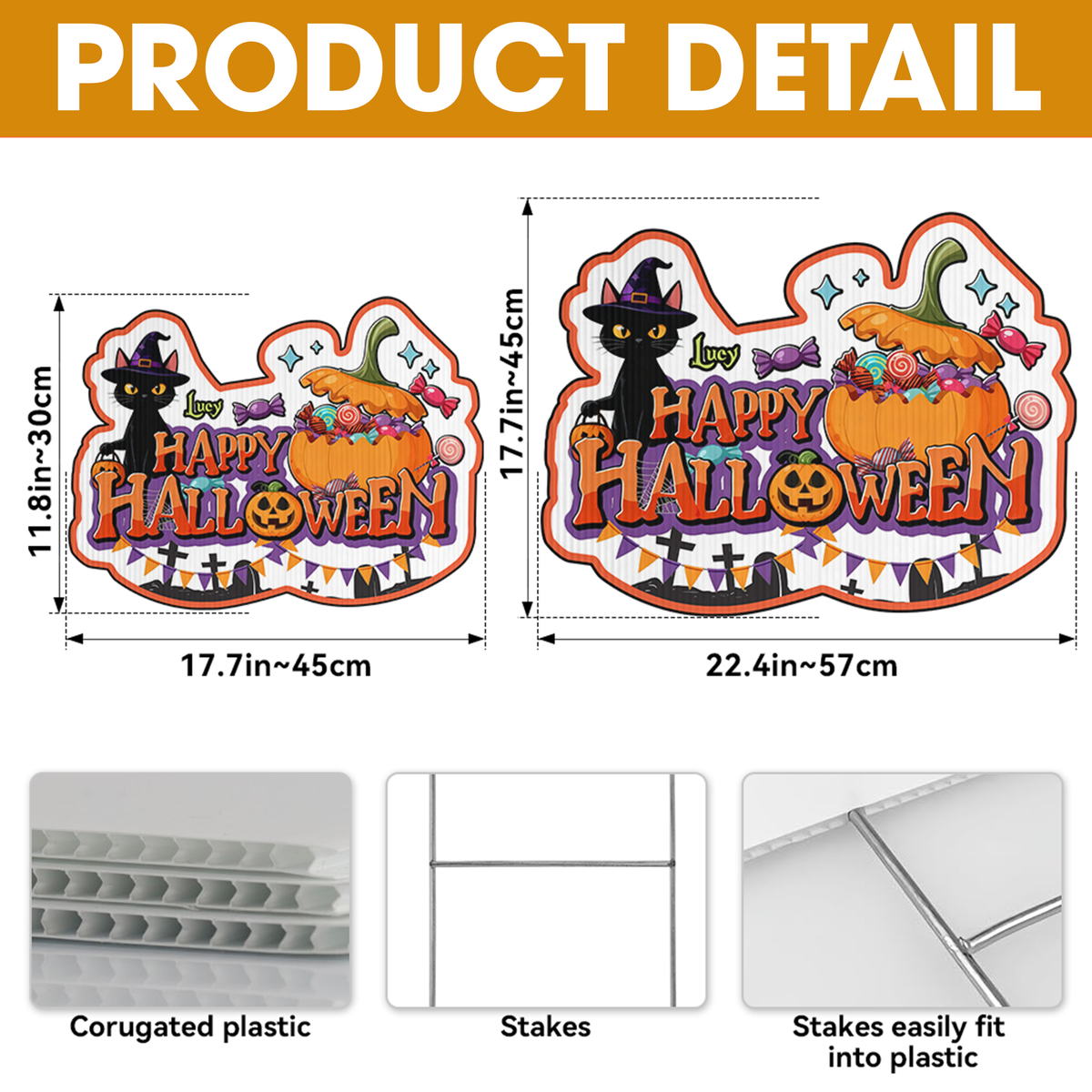 Scared Squad Yard Sign - Personalized Halloween Decor 03QHDT030826