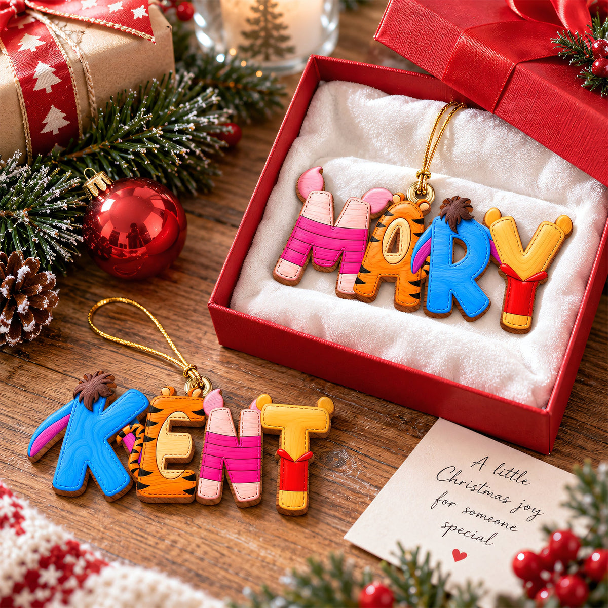 Childhood Custom Name Alphabet Ornament - Personalized Gift For Christmas Ornament 02HUQN080926
