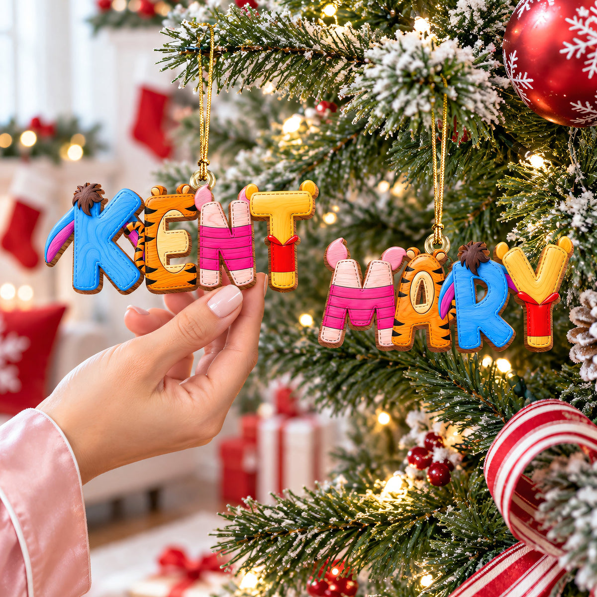 Childhood Custom Name Alphabet Ornament - Personalized Gift For Christmas Ornament 02HUQN080926