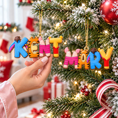 Childhood Custom Name Alphabet Ornament - Personalized Gift For Christmas Ornament 02HUQN080926
