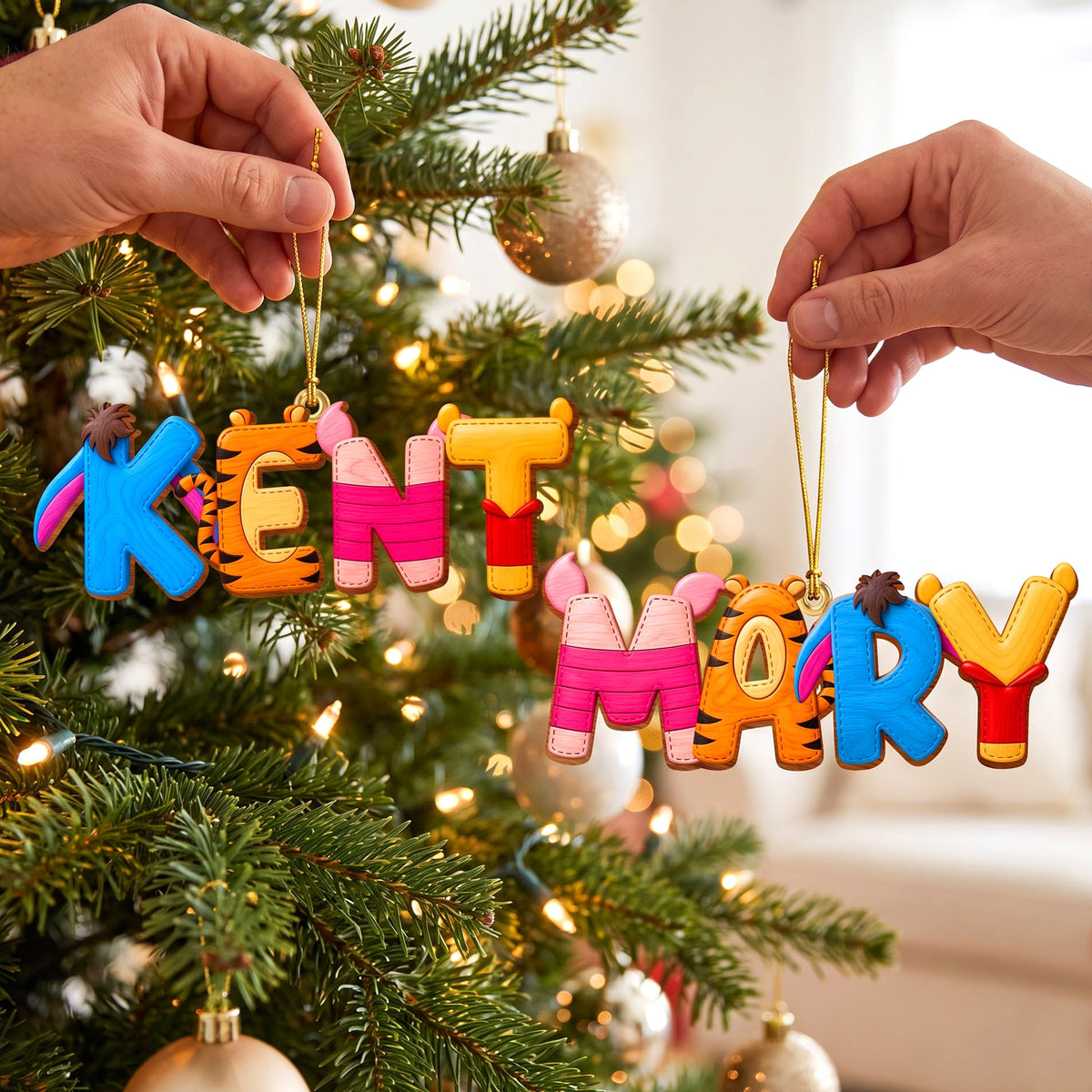 Childhood Custom Name Alphabet Ornament - Personalized Gift For Christmas Ornament 02HUQN080926